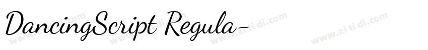 DancingScript Regula字体转换